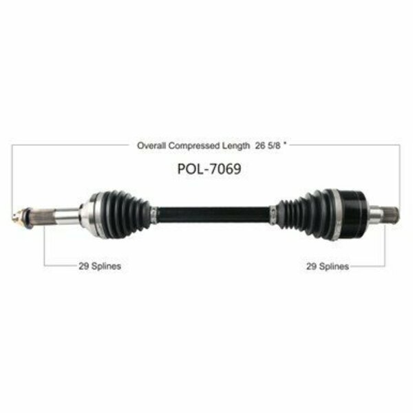 Wide Open Heavy Duty CV Axle for KAW HD REAR L/R KRF800 TERYX 16-20 KAW-6018HD